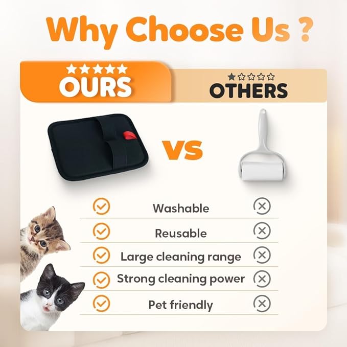 2 Upgraded Thickened Electrostatic Pet Hair Removal Gloves Brush,2025 New Reusable Cat Dog Hair Remover Grooming Gloves,Double Sided Washable Static Animal Fur Removal Tool for Couch,Carpet, Clothes