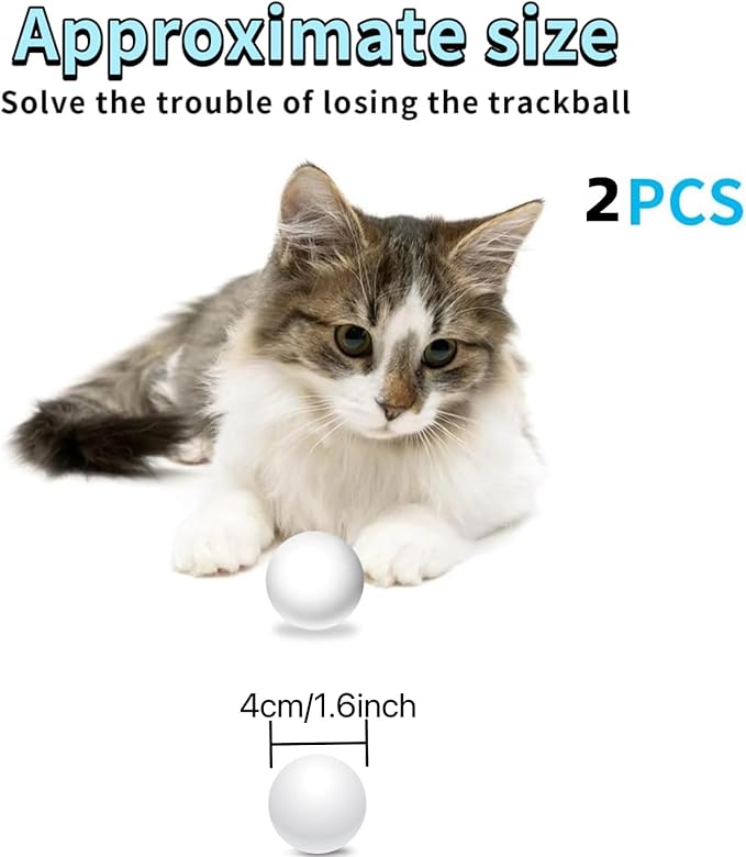 Cat Track Balls Replacement Track Balls for Turbo Round Scratcher Toy (2PCS Cat Ball Toy)