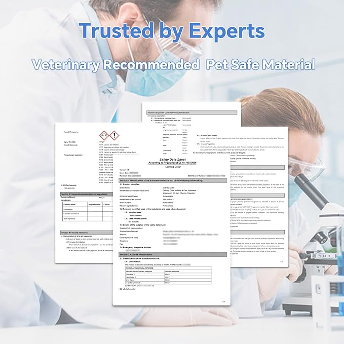 Calming Collar for Cats - 5 Pack, 150-Day Cat Calming Collar, Stress Relief & Anxiety Control for Cats, Calm Collars Cat (3 Blue & 2 Gray)