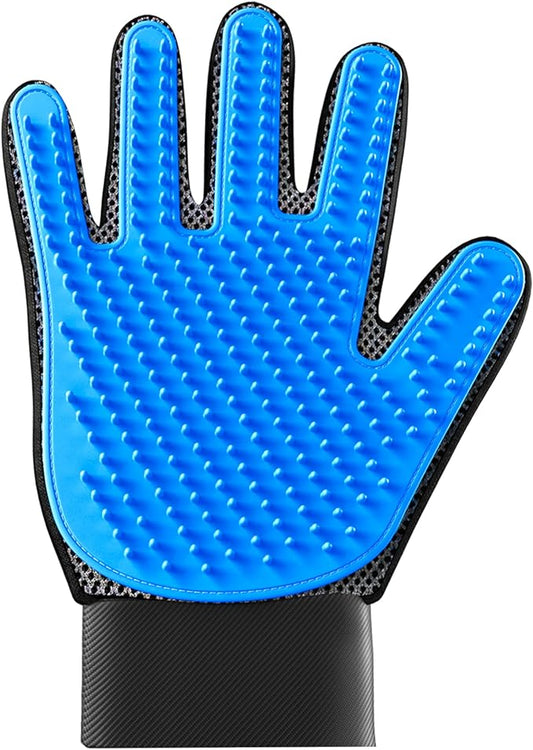 KENNELS & KATS Pet Grooming Gloves | Deshedding Glove for Easy, Mess-Free Grooming | Grooming Mitt for Dogs, Cats, Rabbits & Horses with Long/Short/Curly Hair | Pet Hair Gloves for Pet Hair Removal