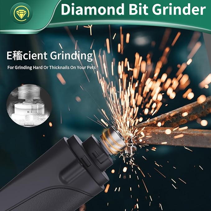 2-in-1 Dog Nail Clippers & Cat Nail Clippers Trimmers for Large Medium Small Dogs Cats Claw Trimmer Quick Sensor and Safety Guard USB Rechargeable with 2 LED Lights Dogs Nail Trimmer