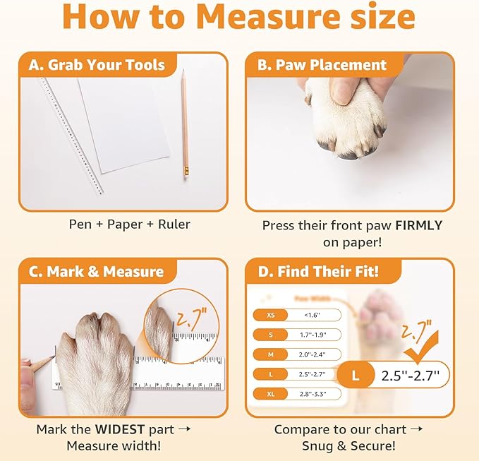 Double Sides Non-Slip Dog Socks to Prevent Licking Paws - Strong Traction for Hardwood Floors, Senior Dogs, Paw Protector, Dog Socks with Grippers - Size Small