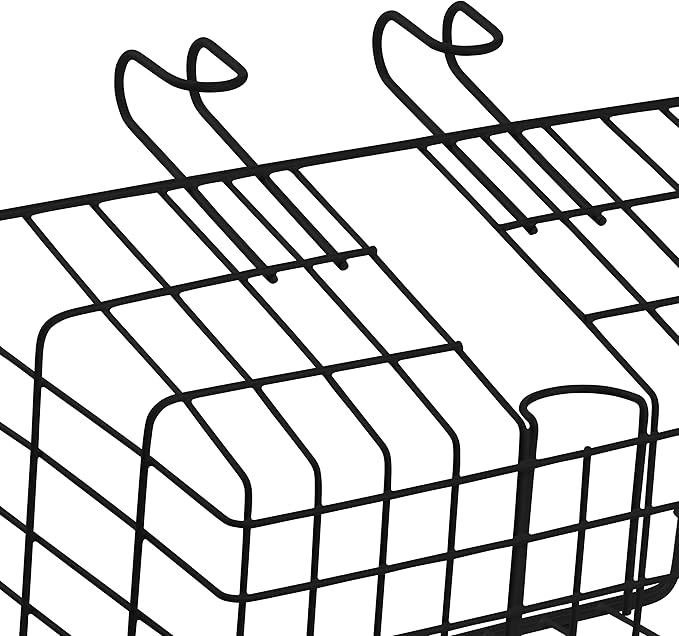 Retrospec Apollo-Lite Lift-Off Bike Basket - Detachable Steel Handlebar Basket with Carrying Handle for Commuting, Shopping & Beach Trips - 14.5in x 9.5in Weather-Resistant Biking Gear