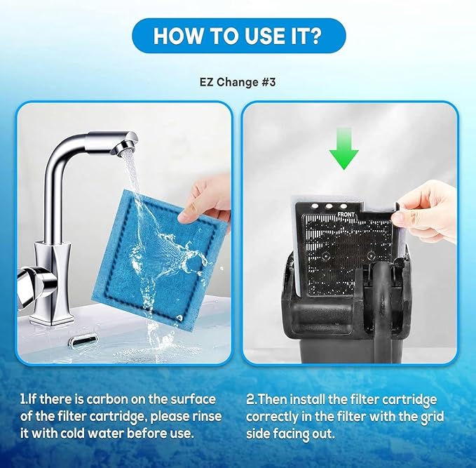 9 PCS Aquarium Filter Cartridge Compatiable with Aqua-Tech Filters (EZ-Change #1) Fish Tank Filter Cartridge Compatiable with Aqua-Tech 5-15 Power Filters