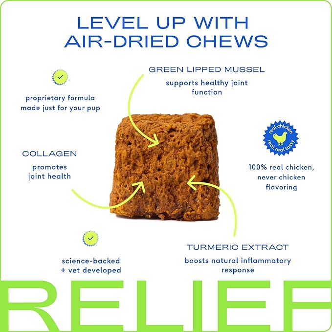 Native Pet Pain Relief for Dogs - Collagen for Dogs Promotes Joint Health, Reduce Inflammation & Stiffness - Senior Pup Joint Supplement - Natural Pain Reliever for Active & Aging Pets - 30 Chews