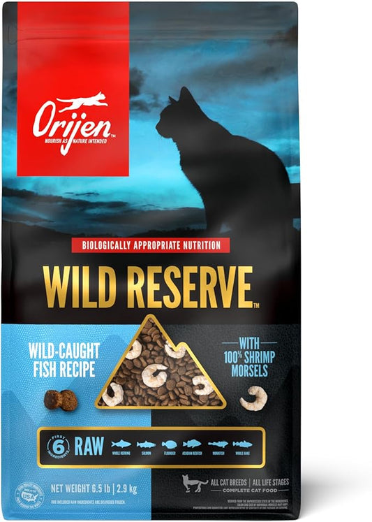 ORIJEN Wild Reserve Dry Cat Food Wild-Caught Fish Recipe 6.5lb Bag