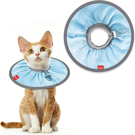 Agape Soft Cat Cone, Lightweight Recovery Collar for Cats to Stop Licking and Scratching After Surgery, Comfy Kitten Cone for Wound Care, Cute E Collar Alternative for Small, Medium, and Large Cats