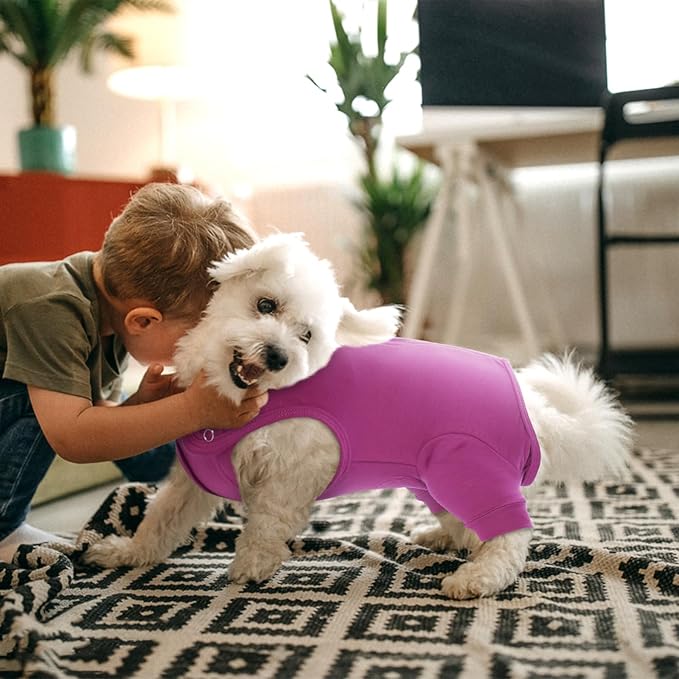 Nanaki Dog Wound Care Shirt, Leg Sleeves to Stop Licking Rear Leg and Abdomen, Surgery Suit for Female Spay, Onesie for Surgery Female, Surgical Recovery Suit Wound Heal Clothes