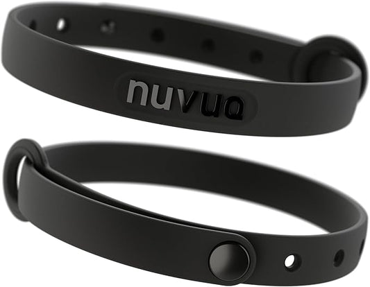 Silicone Cat Collars 2 Pack - Soft, Comfortable, and Lightweight Safety Breakaway Collar with Name Tag Ring for Outdoor Cats and Sensitive Skin Kittens by Nuvuq (6 ⅞" to 10 ¼", Black)
