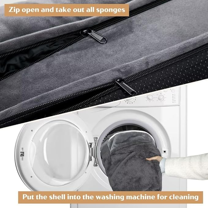 Comfort Expression Cooling Dog Bed, Memory Foam Orthopedic Dogs Beds for Extra Large Dogs, XL Dog Bed with Removable Cover, Waterproof Pet Beds Large with Bolster(X-Large,Leaden Grey)