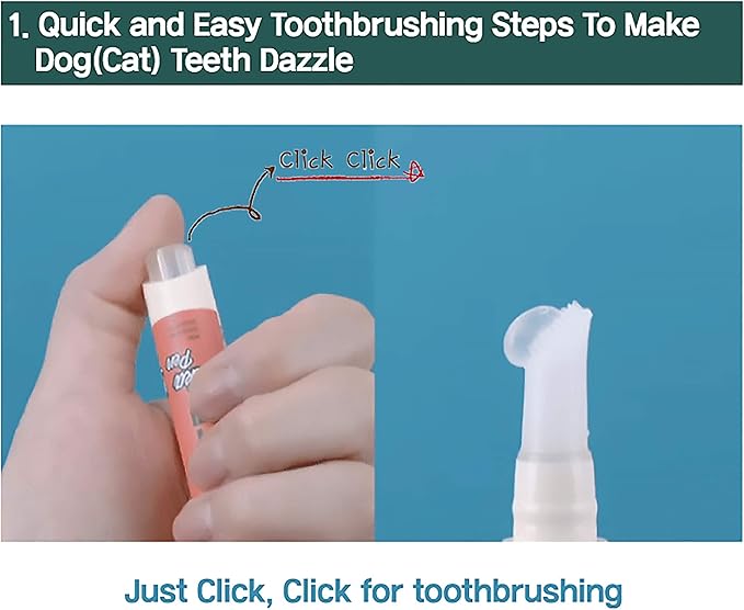 Cat Toothbrush & Toothpaste Kit – Flavor-Free Dental Gel for Cats – Finger Brush & Handle for Daily Oral Care – Plaque & Tartar Cleaning for Kittens and Adult Cats (1 Count, 1 Pack)