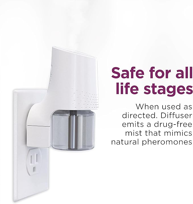 Comfort Zone 2 Pack Cat Calming Diffuser Refills; 30-day Refills; Pheromones Help Cat Anxiety