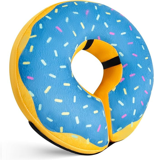 Katoggy Inflatable Cone Collar for Dogs After Surgery, Soft Adjustable Blow up Donut E-Collar for Small Medium Large Dogs and Cats