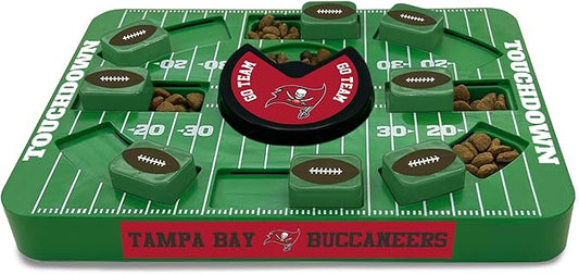 Pets First NFL Tampa Bay Buccaneers Large Puzzle Toy, Dog Puzzle Treat Toy, New Large Size, Interactive Dog Treat Toy, Dog Slow Feeding Toy