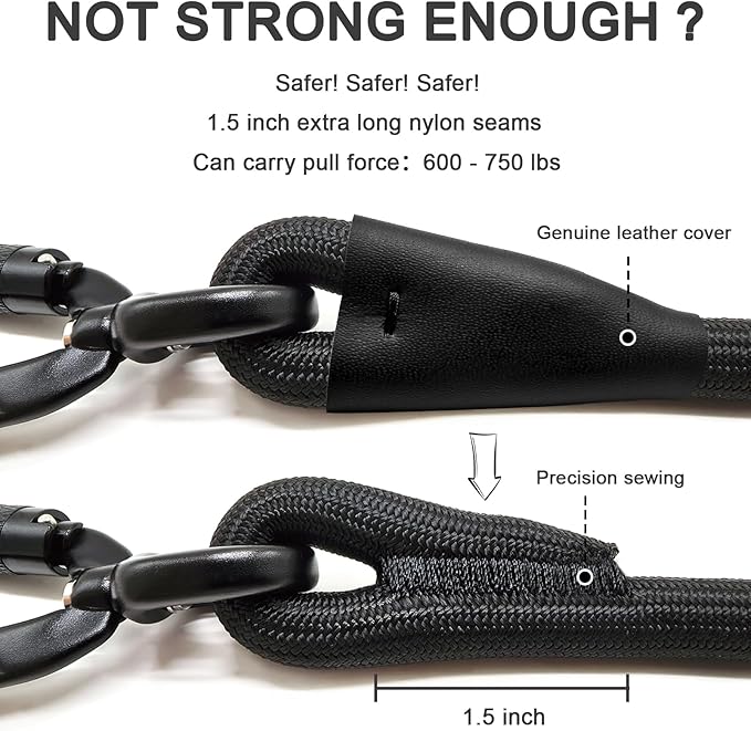 Rope Dog Leash, 4 ft Heavy Duty Dog Leash with Aviation Aluminum Auto Locking Carabiner, Strong Nylon Pet Lead for Small, Medium, Large Dogs (Purple, 4FT)