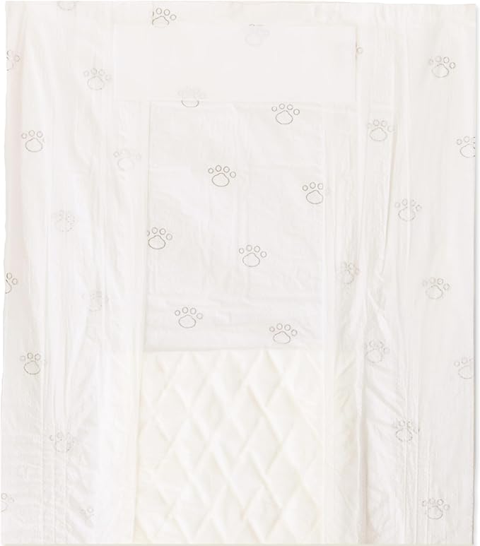 Amazon Basics Male Dog Diapers, 50 Count, Medium, Ultra Absorbent Disposable Wrap with Secure Fit, Leakproof and Comfortable