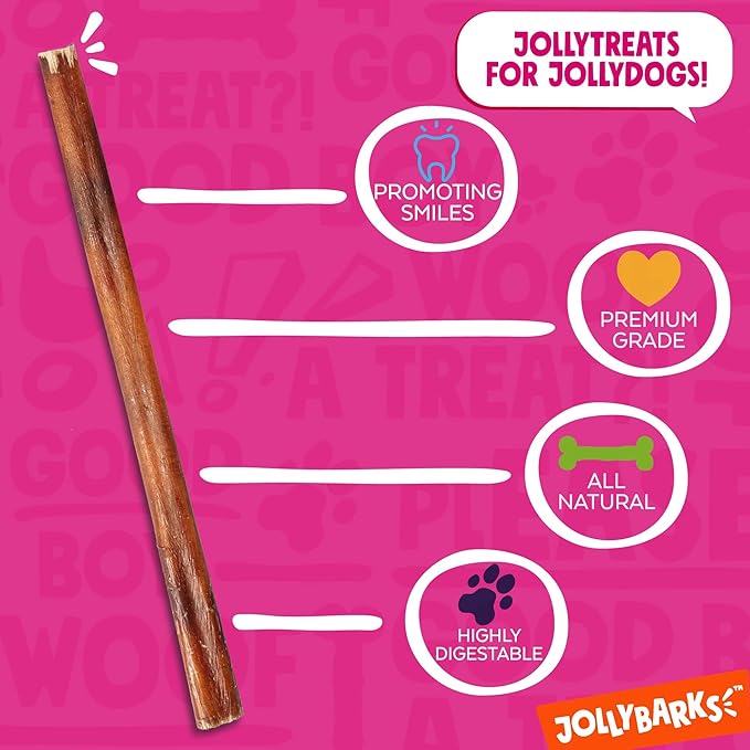 Bully Sticks for Small Dogs | All Natural, Single Ingredient for Puppies to Medium Dogs (12" Stnd Bully Sticks - 6pk)