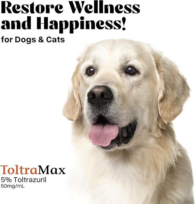 Toltrazuril 5.0% for Horses, Dogs, Cats, 60mL/2 Ounce, for Non-Food Chain Animals, Chicken