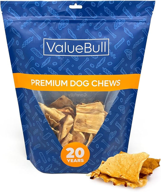 ValueBull USA Rawhide Chips, Chicken Infused, 2 Pound - Natural & Safe, USA Beef Hide, Long Lasting, Chemical Free, No Artificial Flavors