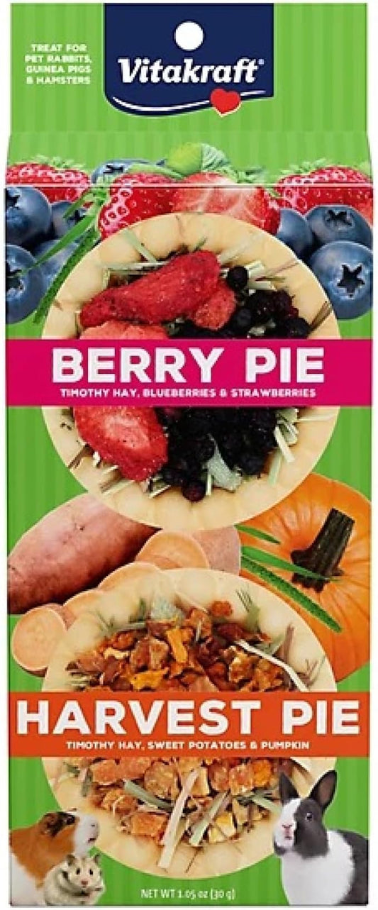 Vitakraft Berry Pie and Harvest Pie Small Animal Treat 8 Pack
