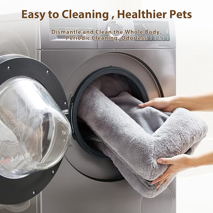 BFPETHOME XL Extra Orthopedic Dog Bed for Large Dogs – Washable Couch-Style Pet Bed with Supportive Bolster Sides, Removable Waterproof Cover, Non-Slip Bottom, Comfortable Dog Bed for Better Sleeping