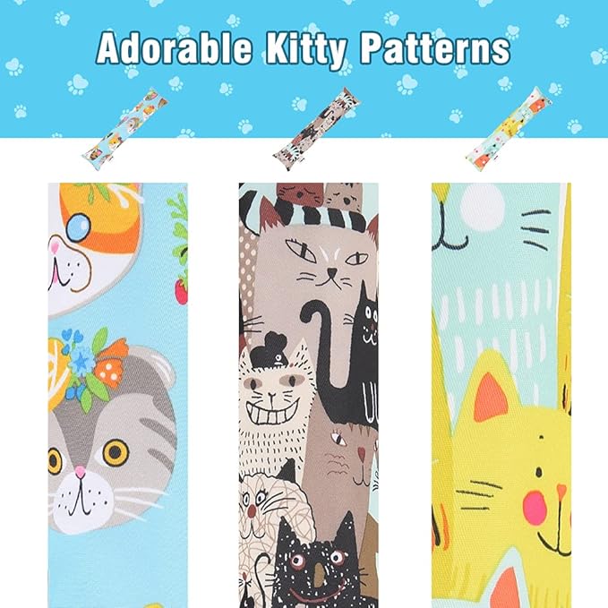 BINGPET 3 Pcs Catnip Toy Cat Kicker Toys, Durable and Bite Resistant Cat Chew Toy, Filled with Natural Catnip, Indoor Kitty Kick Pillow Toy with Cute Printing