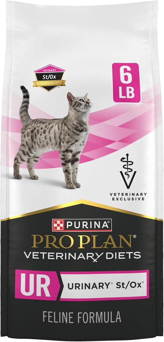 Purina Pro Plan Veterinary Diets UR Urinary St/Ox Feline Formula Dry Cat Food - 6 lb. Bag