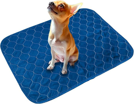 2Pack Washable Pee Pads for Dogs 18”x24”, Quick Dry Puppy Pads, Waterproof, Non Slip, Premium Reusable Dog Training Pads