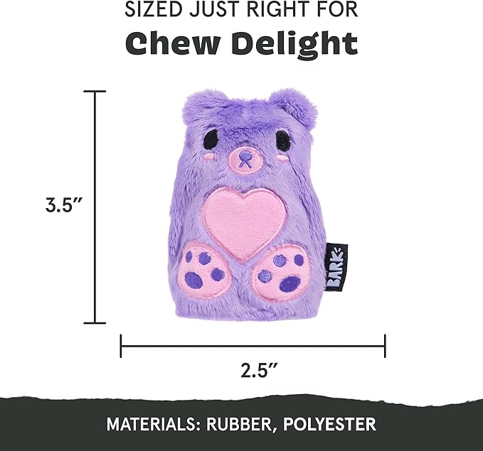 Barkbox Bear Hugger Dog Toy for Aggressive Chewers | 2-in-1 Plush & Rubber Treat-Dispensing Toy for Small Dogs | Puppy Teething Toys & Dog Toys to Keep Them Busy