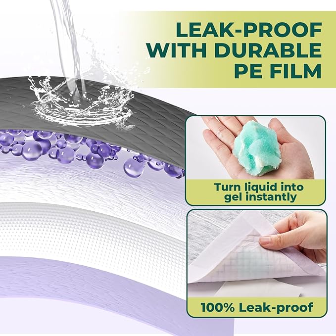 Cat Pads Refills for Tidy Cats Breeze Litter System - Super Absorbent 6-Layer Pads for Odor Control, Activated Carbon - 16.9" x 11.4" - Pack of 40 Litter Box Replacement Pads