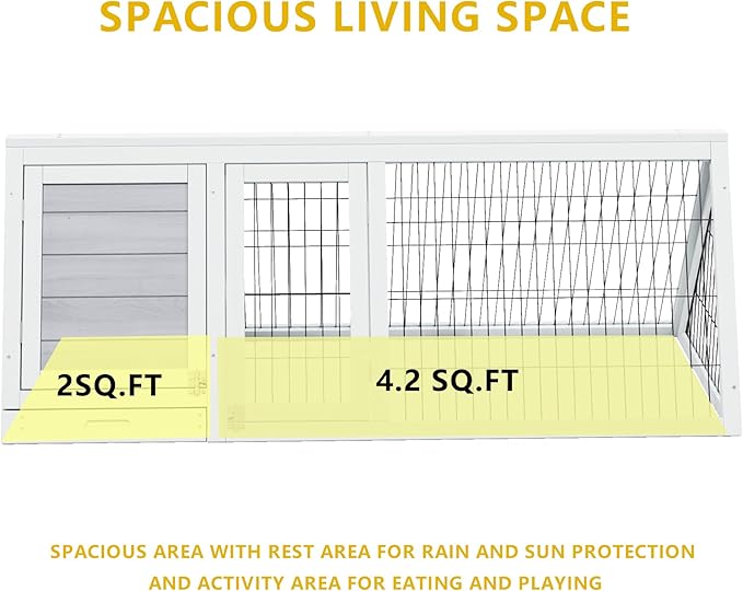 Chicken Coop Indoor Outdoor,Wooden Brooder Box,A-Frame Poultry Quail Cages Duck House with Ventilating Wire Rabbit Hutch for Small Animals (Grey)