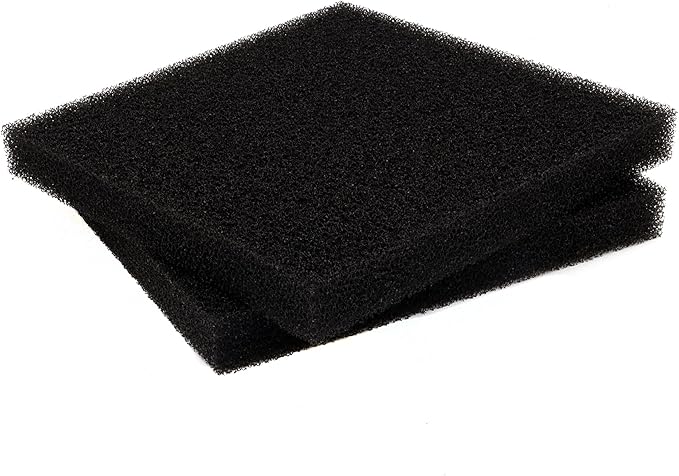Aquarium Sponge Filter Media Pad 9 x 9 x 1 inch, Cut to Fit Biochemical Filter Bio Foam Pad, 2 Pcs