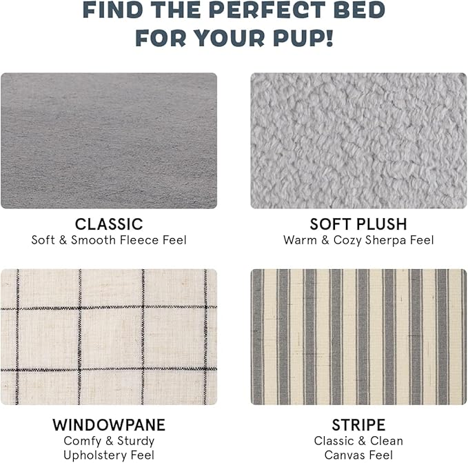 Barkbox Orthopedic Dog Bed | Comfortable Memory Foam Mattress for Joint Relief | Head and Neck Support Waterproof with Non Skid Bottom | Calming Durable Bed with Washable Cover | Small, Navy