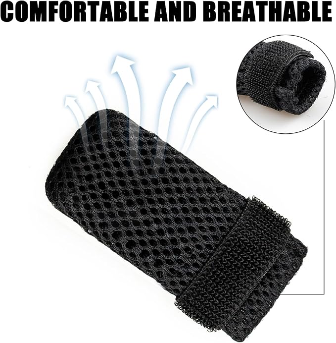 4 PCS Cat Boots, Cat Mittens to Prevent Scratching, Breathable Mesh Cat Foot Covers, Adjustable Cat Claw Protectors or Cats When Bathing and Nail Trimming