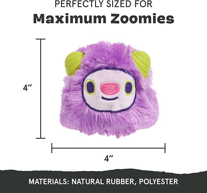 Barkbox Torbert The Troll Dog Toy for Large Dogs, Natural Rubber with Wacky Bounce Perfect for Aggressive Chewers and Long-Lasting Playtime