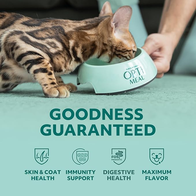 Optimeal Weight Control Dry Cat Food Recipe with Metabolism Support for Healthy Digestion, Premium Nutrition Made with Natural Ingredients for Adult Cats Maintenance (8.8 lbs, Turkey & Oatmeal)