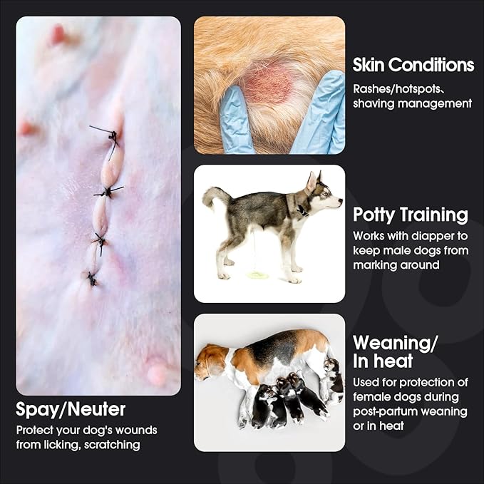 FUAMEY Dog Recovery Suit Male,Dogs Surgery Neuter Suits Puppy Spay Shirts for Female Protect Dog's Skin Anti Licking Abdominal Wounds Doggie Onesie Pet Bodysuit Alternative to Cone Grey Camouflage M