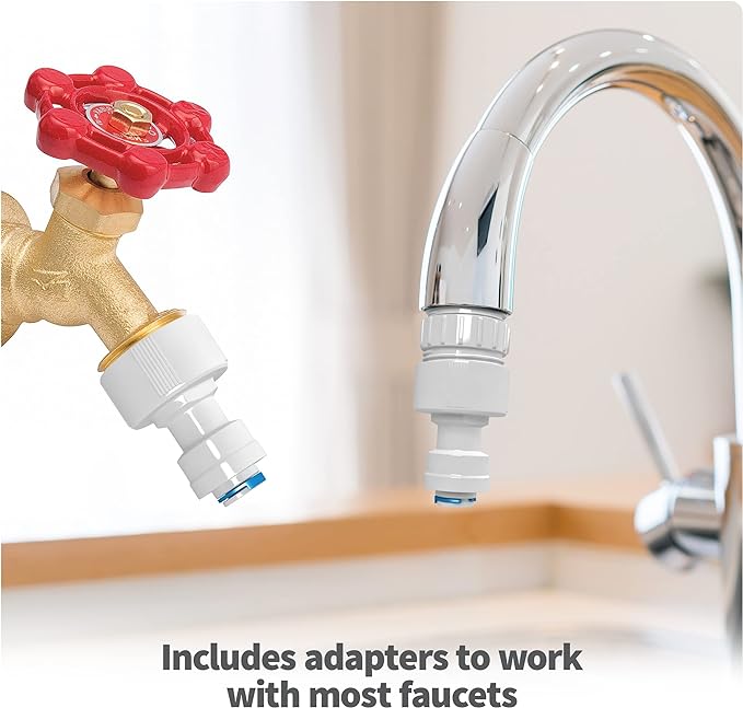 Aquatic Life RO Buddie 3-Stage Reverse Osmosis Water Filter System RO Filtration Units for Aquarium, 50 GPD