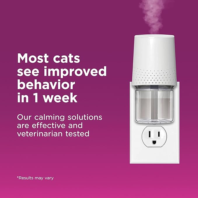 Comfort Zone 2 Pack Cat Calming Diffuser Refills; 30-day Refills; Pheromones Help Cat Anxiety