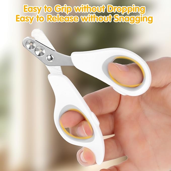 Cat Nail Clippers with Circular Cut Hole, Dogs Pets Nail Clippers & Trimmers Puppy Nail Clippers Cat Claw Trimmer with Safety Guard -Avoid Over Cutting Pet Nail Clippers for Novice Pet Families