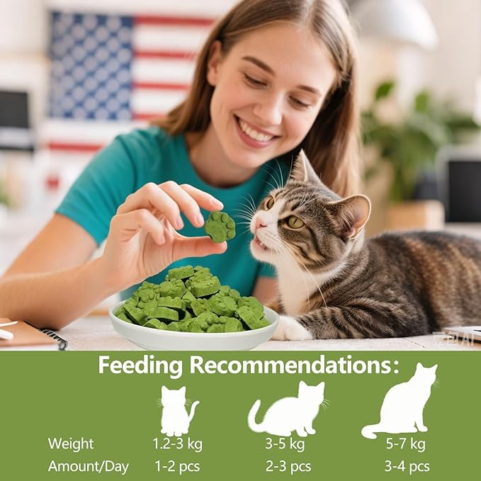 Cat Grass for Indoor Cat, 4.5 oz Cat Grass Teething Sticks, Natural Cat Dental Care Treat, Edible Snack for Teeth Cleaning and Hairball Removal