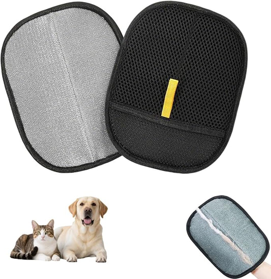 Pet Hair Remover Gloves, Reusable Electrostatic Cat Dog Pet Hair Removal Glove, Whashable Static Cat Grooming Gloves for Furniture, Carpet, Couch, Car Seat
