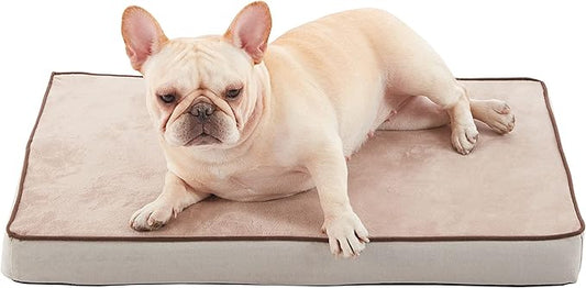 Orthopedic Memory Foam Dog Bed, Cooling Dog Beds for Medium/Large Dogs -Waterproof Pet Bed for Crate with Removable Washable Cover (M(29inch,45Lbs))