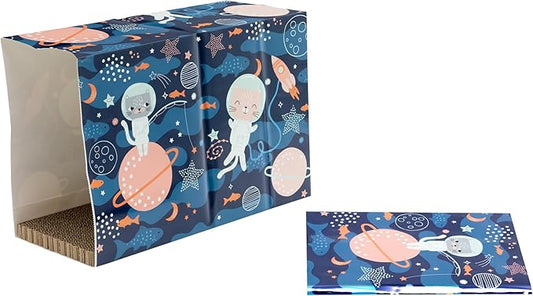 Kitty City Paper Bag Scratchers for Cats, Galatic Paper Bag 2-Pack