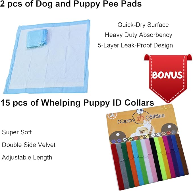 Artilife Whelping Box for Dogs Birthing,Welping Box Whelping Pen Whelping Box for Puppies Whelping Supplies