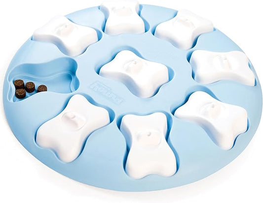 Outward Hound by Nina Ottosson Puppy Smart Treat Puzzle Enrichment Toy, Level 1 Beginner, Blue