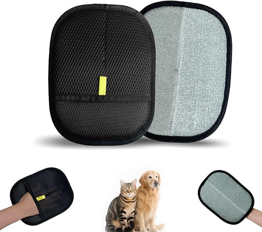Pet Hair Remover Glove, Cat & Dog Grooming Glove, Electrostatic Pet Hair Remover Glove,Upgraded Fur Removal Tool for Furniture, Carpet, Couch, Car Seat (1pc)