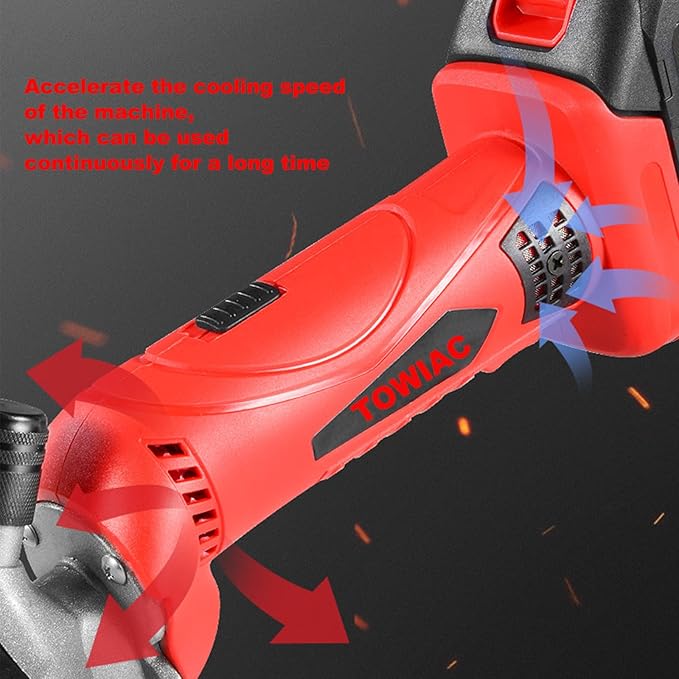 Cordless Electric Shears,Professional Sheep Shearing Clippers with 2 PCS Rechargeable Lithium Battery, 6 Speeds Heavy-Duty Farm Livestock Haircut Trimmer