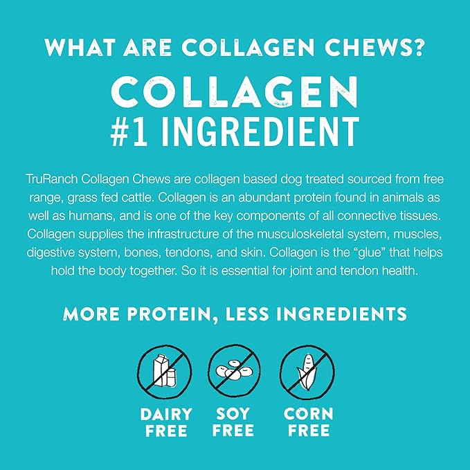 Collagen Rolls - 9" Collagen Rolls for Dogs - Long Lasting Healthy Joint Support - Rawhide Alternative - Skin & Coat Health - Made with Real Peanut Butter, Value Pack, 15 Bags, 45 Count