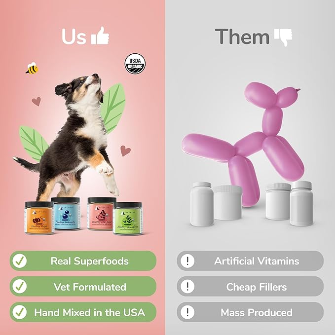 kin+kind Organic Supplements for Dogs&Cats - Pumpkin Boost for Healthy Poops - Hip+Joint Supplement - Vet Formulated, Natural Formula - Made in USA - Poop | Hip+Joint M. (2 x 4 oz)